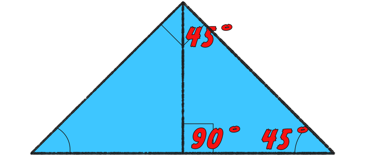 角度が90°、45°、45°の三角形は何ですか