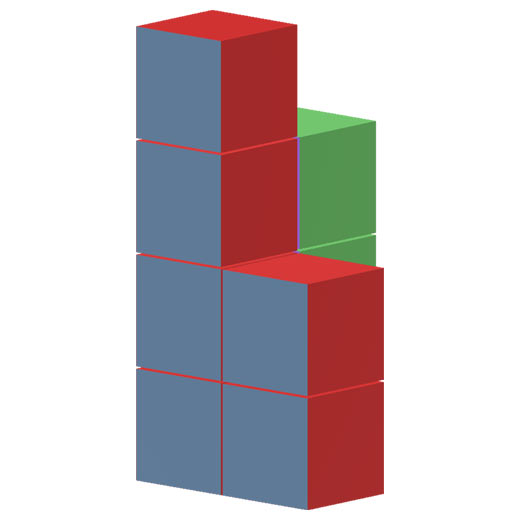 積み木の立体図形、問27