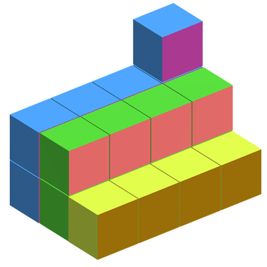 積み木の立体図形、問29