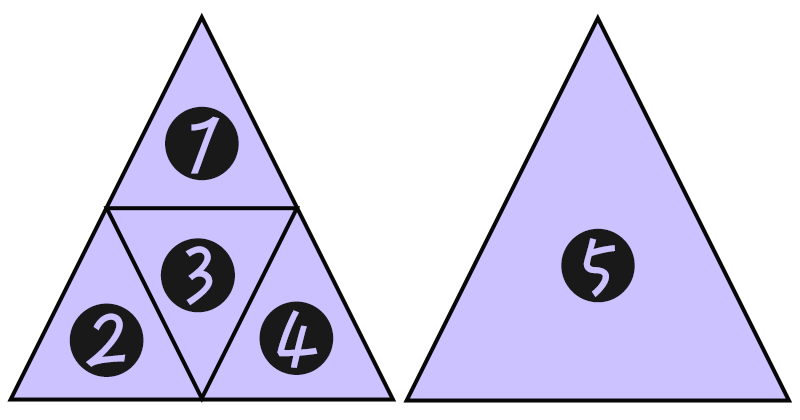 三角形はは何こありますか答え9