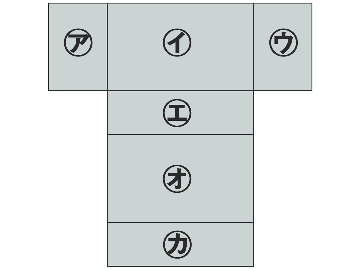 直方体の展開図、問14